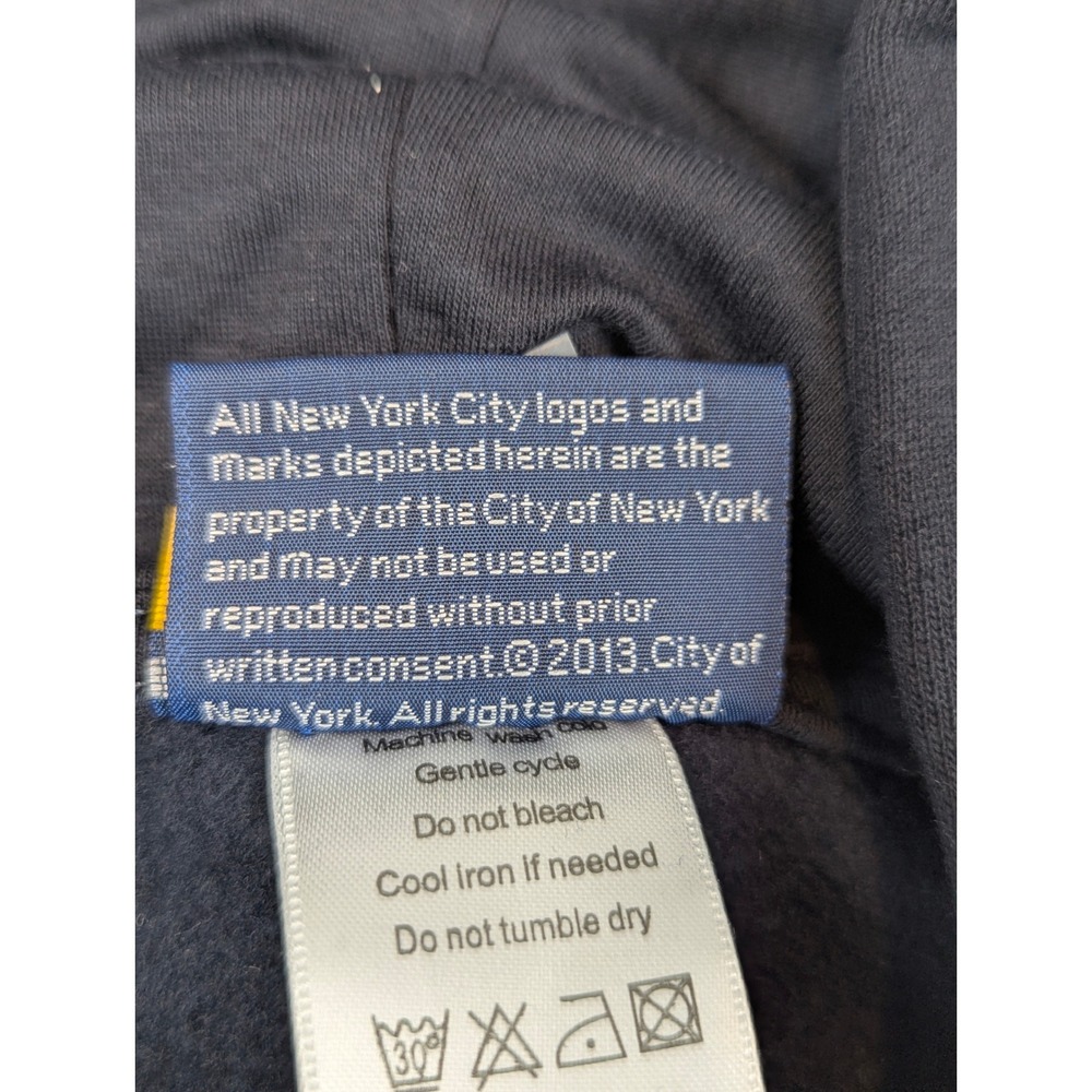 NYPD New York City Police Dept Youth Hoodie Navy Blue Pullover Size L 14/16 - Picture 8 of 11